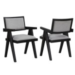 Magnolia Arm Chair, Black - Image 3