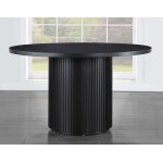 Colvin 52″ Round Dining Table Top, Black - Image 6