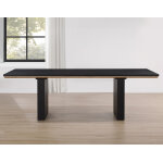 Magnolia Modern Double Pedestal Base, Black - Image 3