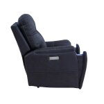 Lexington Triple-power Media Recliner, Ocean Blue - Image 14