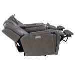 Daniel Triple Power Home Theater Leather Reclining Sofa With Drop-down Control Console, Built-in Speakers & Vibration, Heat, And Massage - Image 13