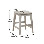 Pendleton 24″ Backless Counter Stool - Image 8