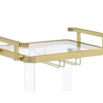 Aerin Server Cart, Gold - Image 6