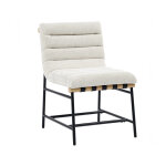 Nicco Side Chair Bucket Seat, Eggshell Fabric - Image 7