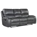 Keily Sofa, Manual Reclining, Drop-down Console, Grey - Image 4