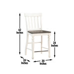 Joanna Two Tone 24″ Counter Stool - Image 10