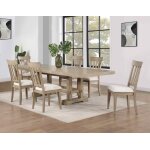 Napa 108-inch Dining Table With 2/18-inch Leaves, Sand