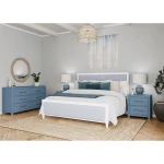 6/6 Wood Frame Uph Hdbd