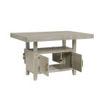 Garland 60-80″ Counter Table With 20″ Leaf, Greige Finish - Image 12