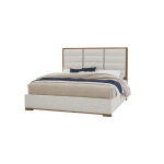 Crafted Oak by Ben & Erin Napier Erin's Upholstered Bed - Oatmeal Fabric