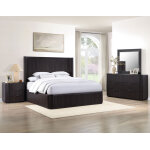 Henry Reeded 42″ Mirror, Espresso Finish