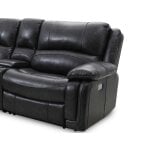 Denver Raf Dual-power Recliner, Charcoal