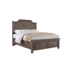 Maple Road Queen Scalloped Storage Bed