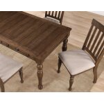 Joanna 59.5″ 4-drawer Dining Table, Brown - Image 12