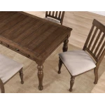 Joanna 59.5″ 4-drawer Dining Table, Brown - Image 11