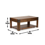 Arusha, Lift-top Cocktail Table, Castered - Image 10