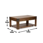 Arusha, Lift-top Cocktail Table, Castered - Image 10