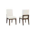 Crafted Cherry Dining By Ben & Erin Napier Uph Side Chair White Fabric - 150-030A