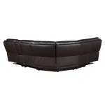 Alexandria Left-arm-facing Leather Recliner With Power Footrest, Chocolate - Image 5