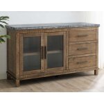 Grayson Gray Marble Top Server - Image 3