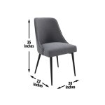 Colfax Side Chair Charcoal - Image 9