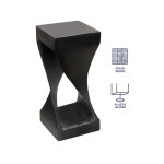 Solana Solid Wood Accent Table, Black Finish - Image 5
