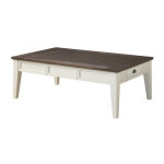 Cayla, Cocktail Table, Dark Oak/white