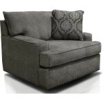 Emerson Swivel Chair With Nails