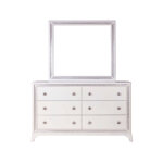 Cassie Illuminating Glam 58″ Dresser, Shimmering Pearl Finish - Image 6