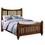 Maple Road Queen Slat Poster Bed