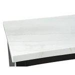 Westby White Marble Top Dining Table - Image 4