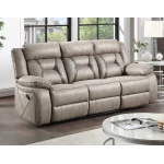Tyson Sofa, Manual Reclining, Drop-down Console And Power Strip, Glider - Image 2