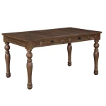 Joanna 59.5″ 4-drawer Dining Table, Brown - Image 4