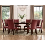 Hartford Vegan Leather Side Chair, Red - Image 9