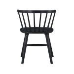 Willow Solid Wood Dining Chair, Black - Image 4