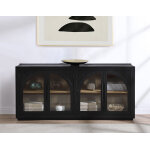 Magnolia 52-inch Round 5-piece Dining Set, Black - Image 8