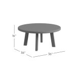 Reclamation Salvaged Wood Round Coffee Table - Image 10