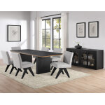 Magnolia 5-piece 80-96″ Dining Set With Side Chair - Image 4