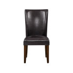 Hartford Vegan Leather Side Chair, Brown - Image 3