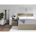 Cascade King Illuminated Panel Bed