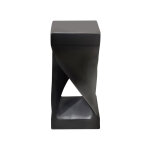 Solana Solid Wood Accent Table, Black Finish - Image 4
