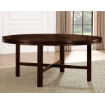 Hartford 72 Inch Table 7 Piece Set, Brown Chairs - Image 3