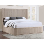 Henry Reeded Queen 4-piece Bedroom Set, Tan Finish - Image 21