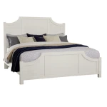 Maple Road Two-tone Cal King Scalloped Bed