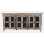 Rustic Shores 6 Door Low Accent Cabinet