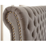 Swanson King Gray Upholsteredheadboard
