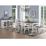 Joanna 64-80 Inch Dining Table W/ 16″leaf - Image 8