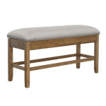 Grayson 24″ Counter Storage Bench W/nailhead Trim - Image 4