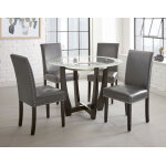 Verano Black Pu Side Chair - Image 4