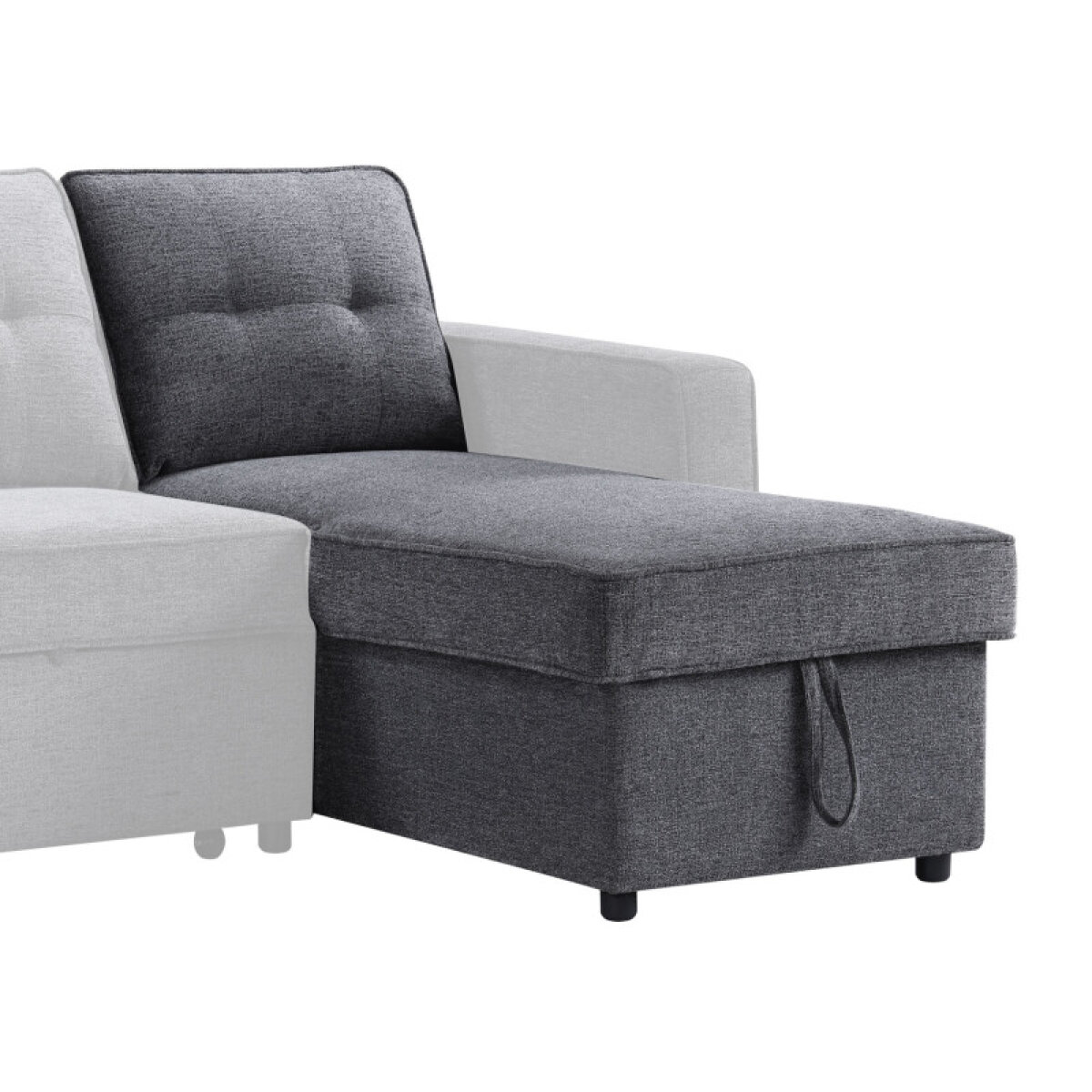 Storage Chalse Noah Reversible Storage Chaise, Gray – Doughty's Furniture & Mattress ...